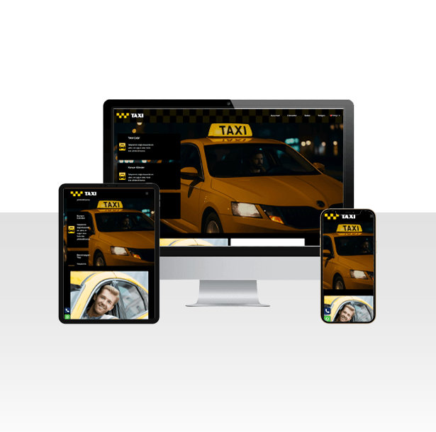Taksici ve Taksi Durağı İçin Web Sitesi Paketi – TAXI