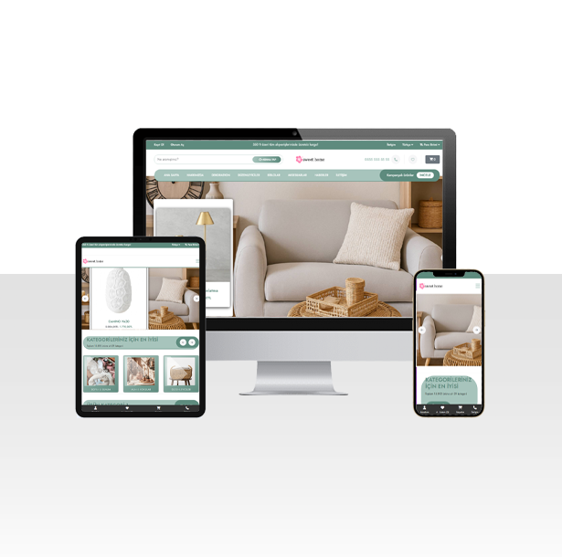 Dekoratif Ürün Satışı E-Ticaret Web Sitesi Paketi – Sweet