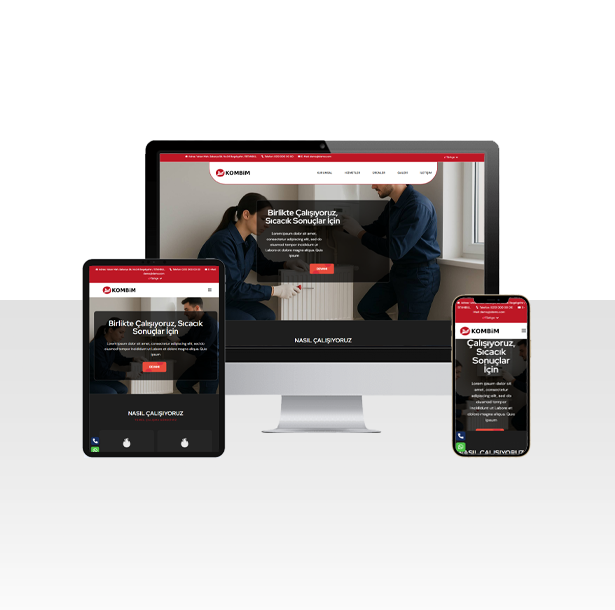 Kombi Tamir ve Servis Web Sitesi Paketi – Çorum