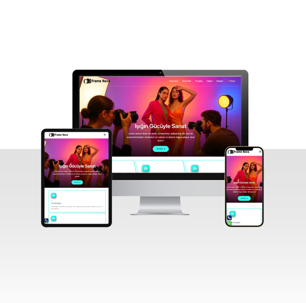 Fotoğrafçılık ve Kameraman Web Sitesi Paketi – Düzce